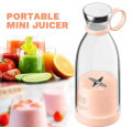 Portable Electric Bottle Juicer For Shakes And Smoothies - Mini Fast Portable Juicer Blender USB Rechargeable - Wireless Bottle for Travelling - 350ml. 