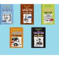 Diary of A  _wimpy kid : The Cabin Fever / The Third Wheel / Hard Luck / The Long Haul / Old School ( set of 5 books ). 