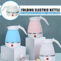 Fast Water Boiling 600 ml Portable Kettle Travel Kettle Foods Boils Quickly Silicone Small Collapsible Foldable Electric Sports Bottles Home appliances. 