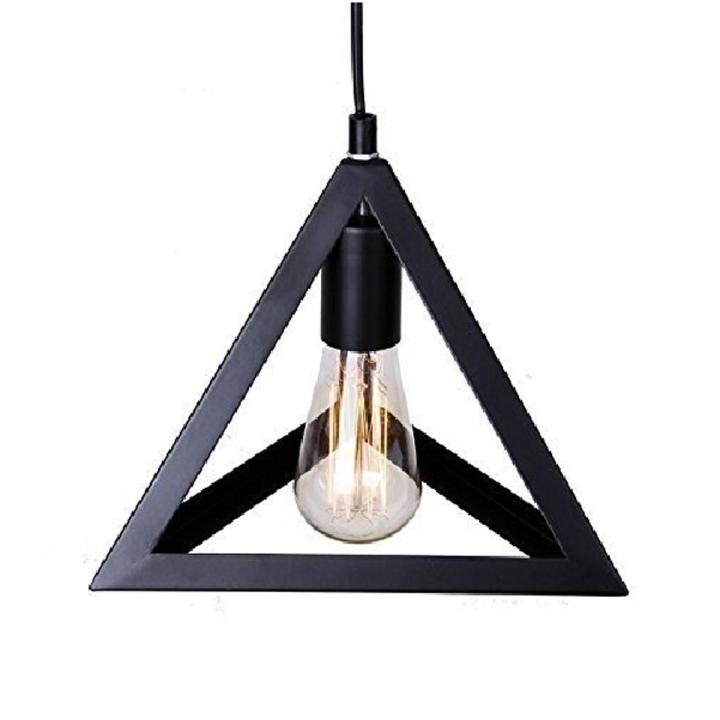 New Triangle shape Hanging Light, Ceiling Light, Ceiling Lamp, Pendant Lamp, Pendant Light For Home, Office, TV Lounge, Bed Room, Led Light, Led Bulb, Filament Bulb