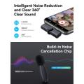 Soomfon SF-MP001 Wireless Lavalier Microphone for iPhone 14 pro Android - USB C Mini Wireless Lavalier Microphone for Recording, Vlogging (No App or Bluetooth Required). 