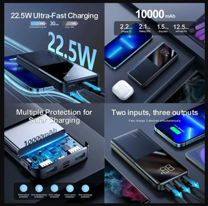 Joyroom%20JR-QP191%2022.5W%2010000mah%20Super%20Fast%20Power%20Bank%20with%20Large%20Digital%20Display%20-%20Image%205