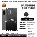 SAMSUNG S20 PLUS FULL BACK 360 PREMIUM Protection Skin / Wrap. 