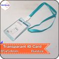 Transparent ID Card Holder Lanyard Portrait Bantex. 