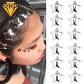 Women Hair Clip Shiny Star Hair Clips 60pcs Silver Mini Non-slip Accessories for Women's Hairstyles Perfect for Bangs Side Hair Decoration. 