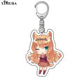 Cute Fashion Game Anime Nekopara Keychain Chocolate Vanilla La Soleil Cake Acrylic Key Chain School Bag Pendant Fans Collection. 