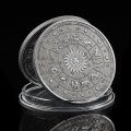 12 Constellation Aquarius Embossed Symbol Love Collectible Coin Value (01.20- 02.18). 