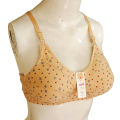Classic Cotton Bra Brazier for Women Undergarments and Non-wired Brazzer with Chikan Embroidery. 