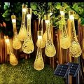 Bubble Fun Water Droplet Style Solar LED String Lamp Colorful Waterproof Outdoor Fairy Light Fashion LED Droplet Bulb Lights Party. 