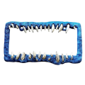 JAERBEE Car License Plate Frame Horror Teeth License Plate Bracket Car Supplies Front&Rear License Plate Exterior Accessories A. 