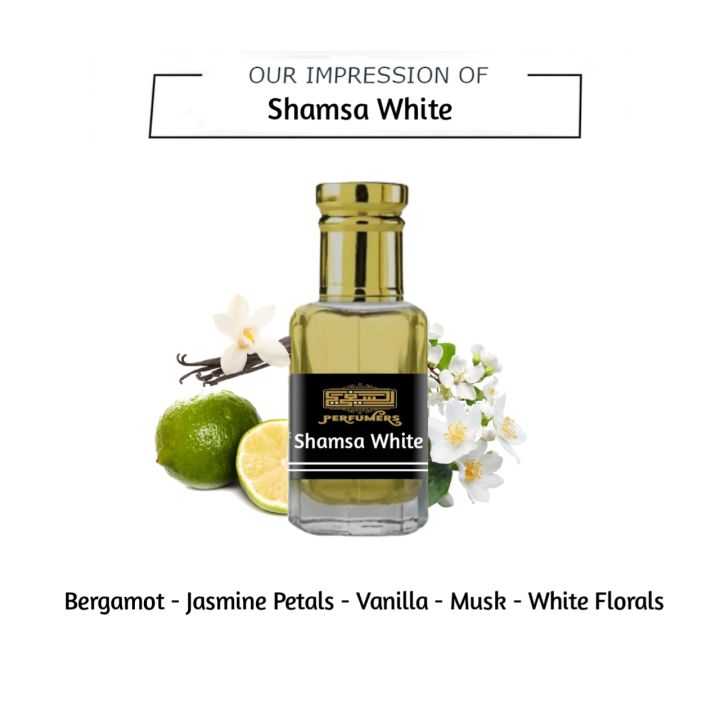Shamsa White Attar By Saifi Perfumers – Concentrated Perfume Attar ...