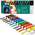 Mont Marte Acrylic Paints -  Pack of 12 x 12ml. 