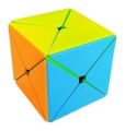 Dino Cube 2x2 stickerless speed cube - Learning / educational cube 6 axis colorless speed cube | Multicolor cube Rubiks cube. 