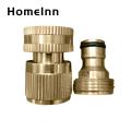 Hose Connector Rustproof Brass Garden Hose Adapter Quick Connector for Leak-proof Fitting Southeast Asian Buyers' Choice Male Hose Connector. 