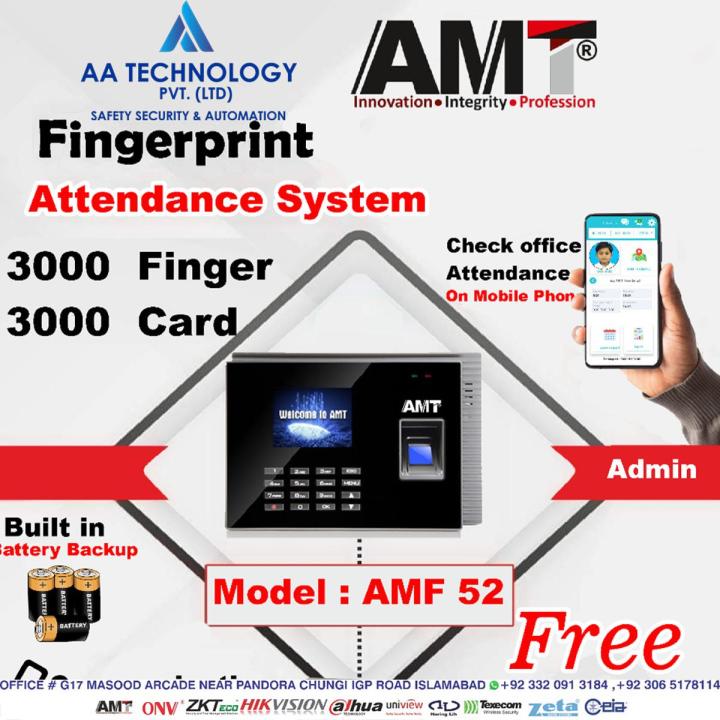 AMT AMF 52 FINGERPRINT TIME ATTENDANCE DEVICE