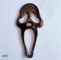 Ghostface Logo Black Color Style 1 piece Logo Metal Emblem Metal Body Monogram For Car Motorcycle Decorative Metal Marka Self Adhesive Metal Logo. 