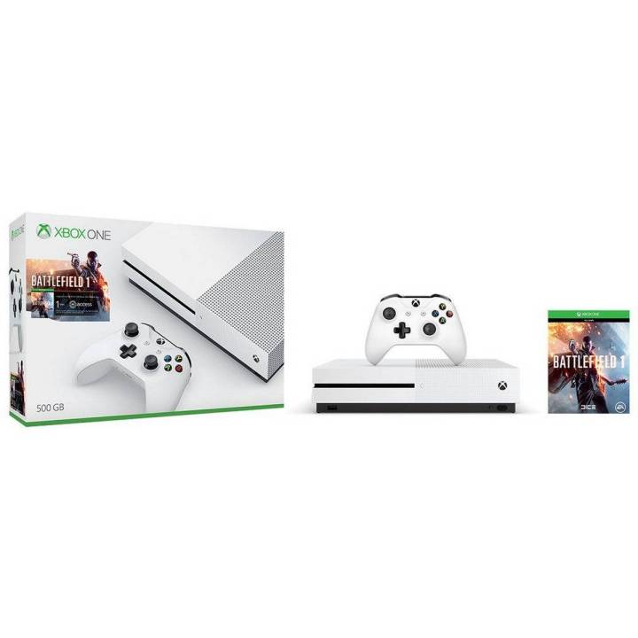 Xbox One S - 1TB Console - Battlefield 1 - White
