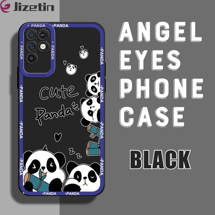 Jizetin for Infinix Note 10 Back Cover Panda Love Bamboo Lens Full Protection Frame Phone Case Soft TPU Shockproof Mobile Phone Cases