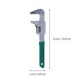 Portable Carbon Steel Multi Functional F-type Wrench Chrome Plated Silver Universal Pipe Pliers Green Right Angle Adjustable Wrench Worker. 