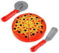Cute Pretend Play Pizza Cutting Set Interactive Toy with Slices and Accessories for Kids. 