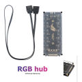 5V 3-pin RGB 10 hub splitter Sata power argb 3pin male connector extension cable adapter. 