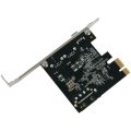 Usb 3.1 Type C Pcie Expansion Card Pci-E To 1 Type C And 2 Type A 3.0 Usb Adapter Pci Express Controller Hub For Desktop Pc. 