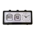 Mechanical Alarm Clock Novelty Flip Clock Desktop Digital Clock,White. 