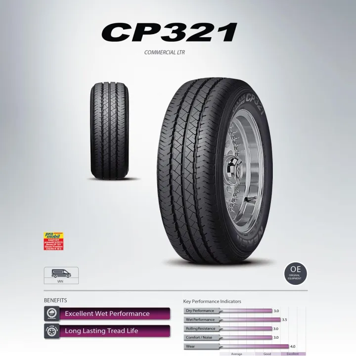 Nexen Tire - CP 321 / Commercial LTR / Long Lasting Tread Life / Korean Brand (1 Tyre price)
