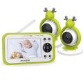 JSLBtech Video baby monitor with 2 cameras 4.3 inch LCD screen. 