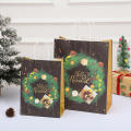 Personalized Gift Bags Festive Packaging Exquisite Handbag Christmas Gift Bag Event Supplies Christmas Printed Kraft Paper Bag. 