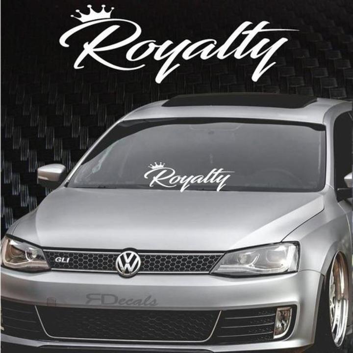 Royalty Sticker for Car Windshield 16"x7.5" Car Stickers for Windshield