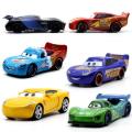 Disney Pixar Lightning Mcqueen Pull Back Car Toys Set For Kids Cartoon Characters Pullback Metallic Body Vehicles Cars Toy - Die Cast. 