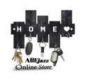 Wooden Wall Key Holder 7x12 Inch with Inspirational Design. 
