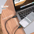 FASTER 60W USB-C TO USB-C DIGITAL DATA CABLE. 