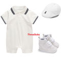 Baptismal Baby Boy Clothes Baby Romper Christening Terno Stripe Jumpsuit White Bodysuit Newborn Birthday Baptism Attire. 