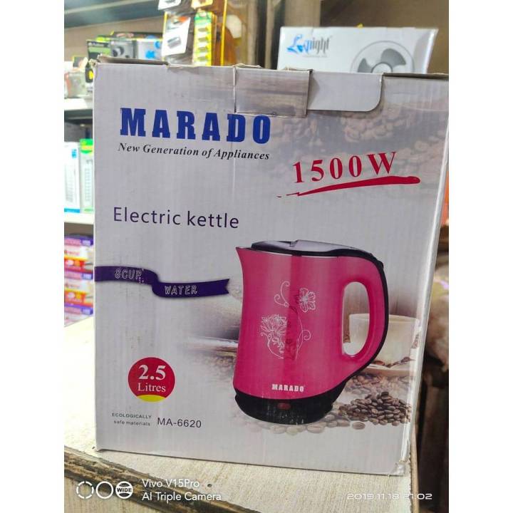 MARADO 1500w Electric Kettle, Capacity(Litre): 2.0 Liter ma-6620