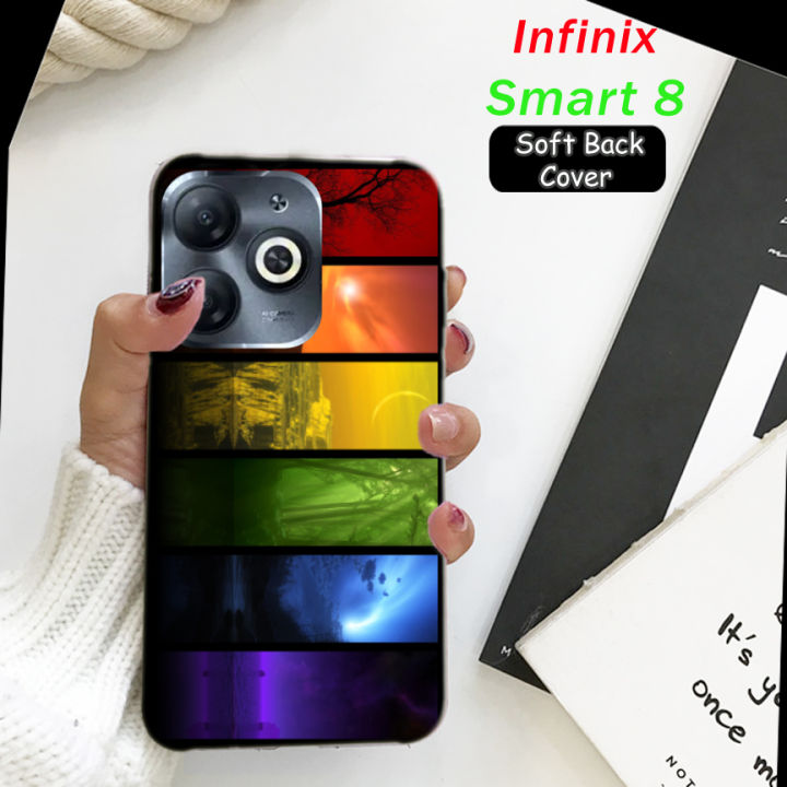 Infinix Smart 8 Back Cover - Art Soft Case