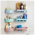 1 Set Of 2 Shape Rack Plastic Wall-mounted Bathroom Storage Rack Shelf Organizer Shelves for Wall. 