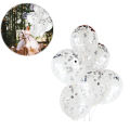 5pcs Confetti Balloons, Happy Birthday Balloons for Birthday Decoration as Birthday accessories. 