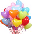 Heart Latex Balloons Pack Of 40 Pieces For Anniversary Decoration & Birthday Decoration Red & White Heart Shape Baloons. 