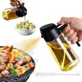 ENDOXI - 2 in 1 Oil Bottle – 500ML Oil Spray Bottle & Oil Dispenser | Multifunction Glass Oil Sprayer for Cooking, BBQ | Olive Oil Spray Bottle & Oil Dispenser for Air Fryer, Grilling, Salad | Kitchen Oil Sprayer & 2 in 1 Oil Bottle for Daily Use. 