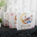 1/10pcs Eid Holiday Gift Bags Nonwoven Al-Fitr Treat Bags Moon Star Pattern Cartoon Printing Gift Bag for Eid Party. 