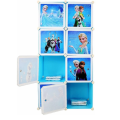 FROZEN 8 Cubes Storage Cabinet & Wardrobe For Kids With Hanging Rod - BY VIRSA. 