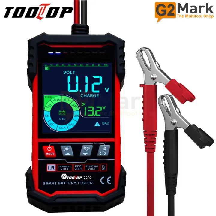 TOOLTOP%202202%20Battery%20Tester%203.2%20Inch%20Screen%2012V/24V%20Automotive%20Battery%20Voltage%20Internal%20Resistance%20Discharge%20Current%20Load%20Starts%20Test%20-%20Image%208