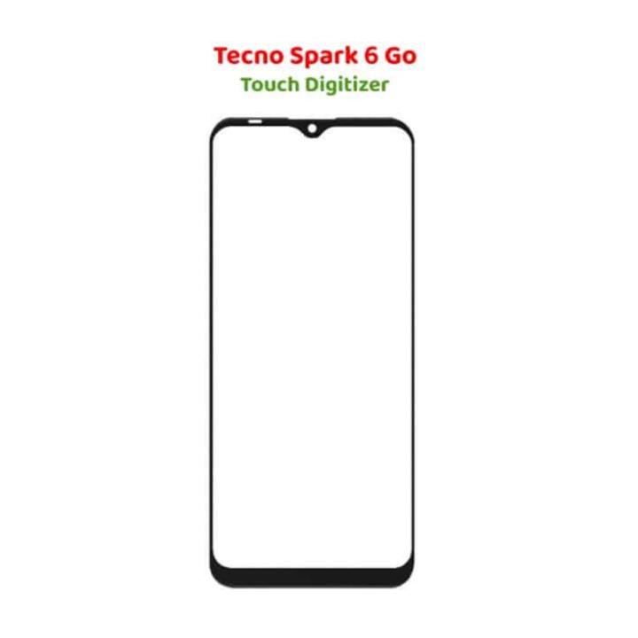 TECNO Spark 6 Go OCA + Touch Glass Digitizer Replacement TECNO Spark 6 Go (Only Touch Glass Not Panel)