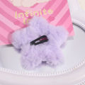 Sweet Y2k Plush Star Hair Clip - Girls Handmade BB Pins - Hair Bow Barrette Headwear - Slide Clips - Women Cute Star Hairpin - Hair Accessories. 