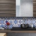 Techmanistan 60cm x 200cm Roll - Random Design Tile Stickers Pattern Oil Proof Kitchen Wall Sticker Wallpaper Bathroom Home Waterproof Self Adhesive Wallpaper Wall Sticker Tile Sticker. 