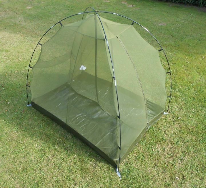 BRITISH ARMY SURPLUS ISSUE FERRINO 2 MAN FREE STANDING MOSQUITO NET TENT,BIVI  2 SEPERATE ROOM MESH NET TENT CAMPING TENT