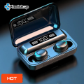 F9 Buds and F9-5 True Earbuds Wireless Earphones Bluetooth Stereo in Ear Headphones (Wireless Charging Case Included) Bluetooth Earbuds/Airdots/Headphone Touch Control Plus – Power Bank Buds Plus Offer More Accurate Sound & Microphones For Callin. 