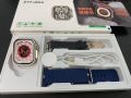 Z77 Ultra Smart Watch Always On Display Ocean + Leather Strap Wireless Charger 49 MM. 